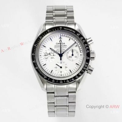 Copy Omega Speedmaster 50th Silver Snoopy Watch 42 Stainless steel